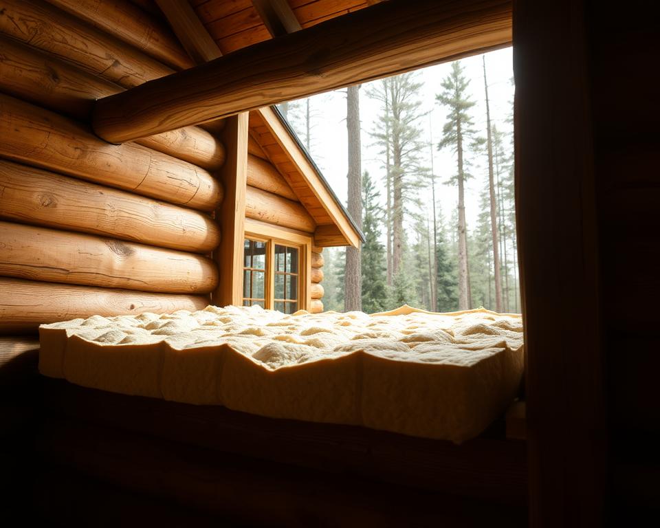 what is the best insulation for a log cabin