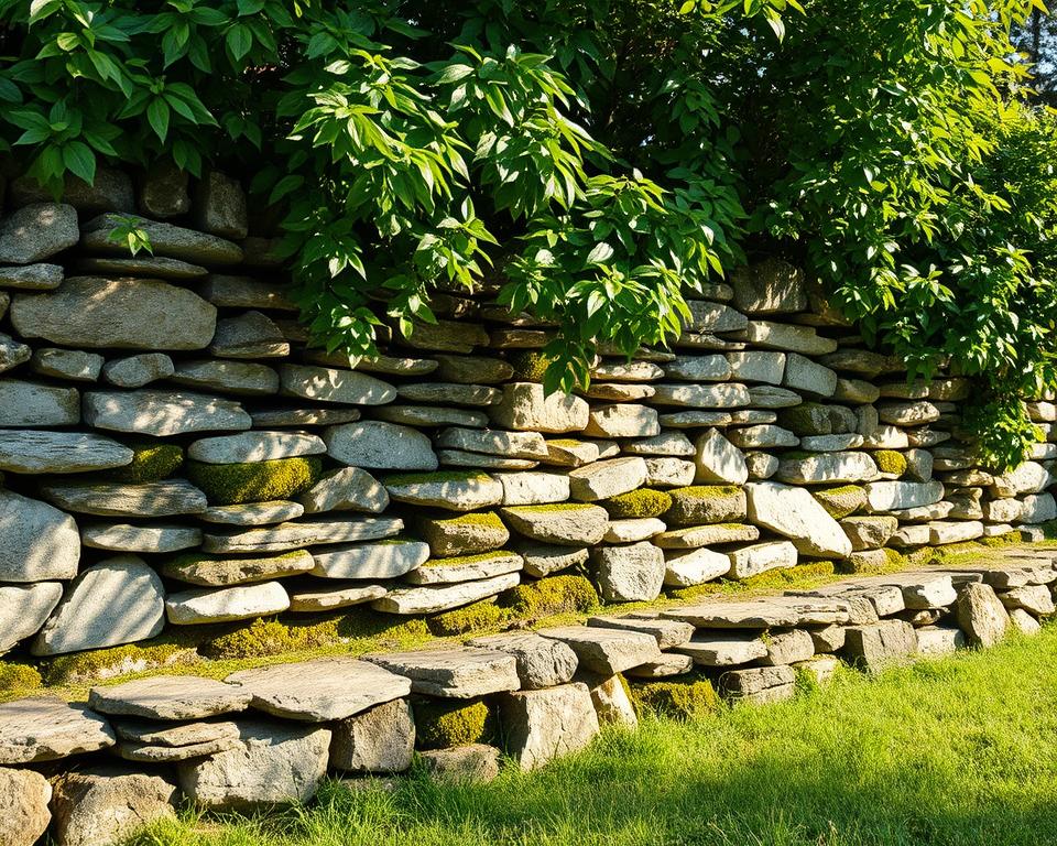 stone wall foundations